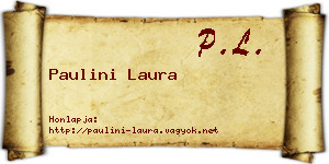 Paulini Laura névjegykártya